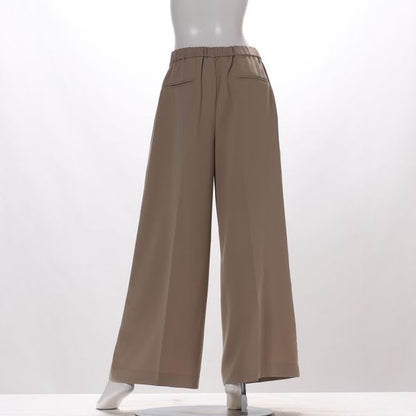 強撚ストレッチワイドパンツ
