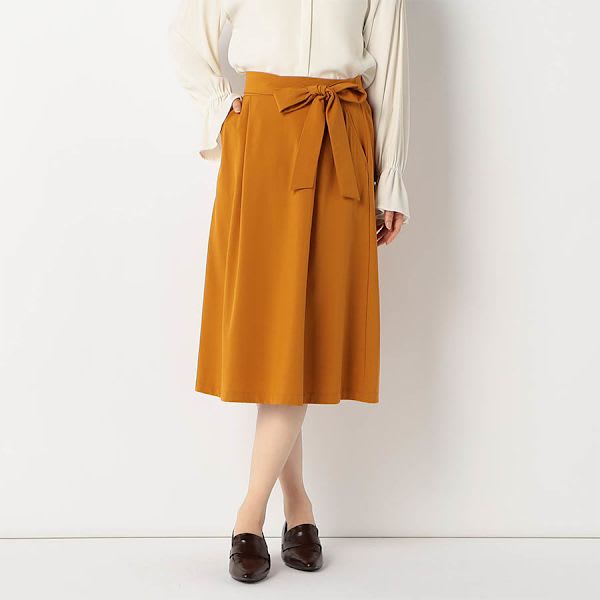 ウエストリボンフレアスカート