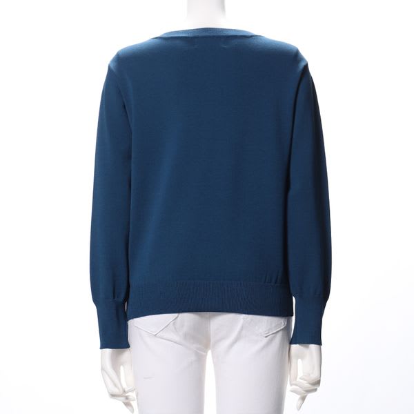 ベーシックボートネックニット