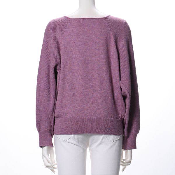 ラグランスリーブVネックニット