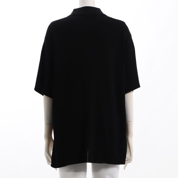 シャツカラーのハイゲージニット