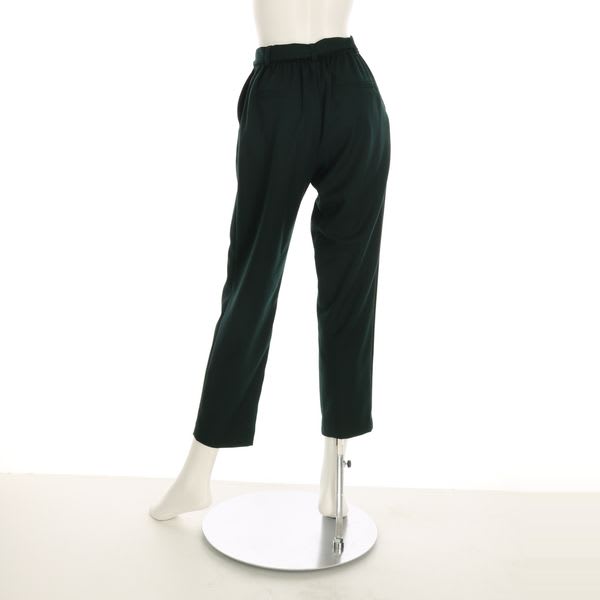ウエストリボン付きテーパードパンツ