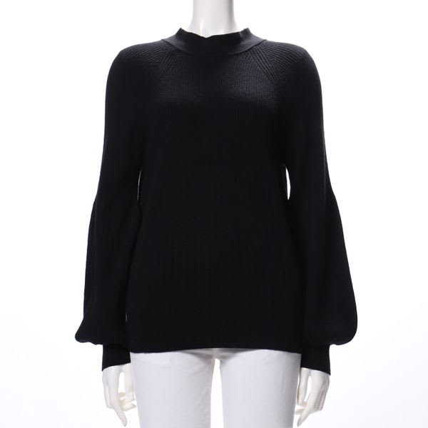 バックリボンデザインニット