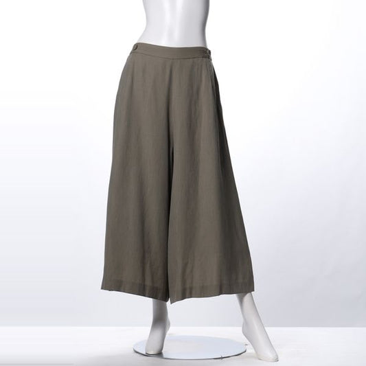 麻調ライトフレアパンツ