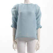 ふんわりスリーブシアーブラウス