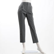 麻混ドライツィルタック入りテーパードパンツ