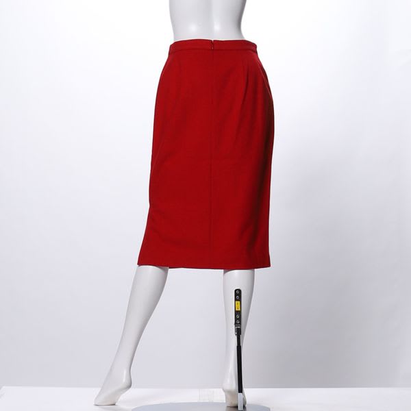 ウール混サイドスリットタイトスカート