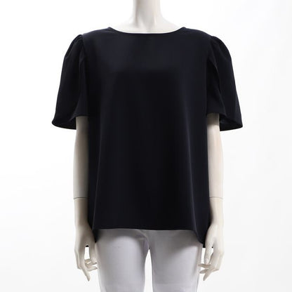 ふんわり袖ラウンドネックブラウス