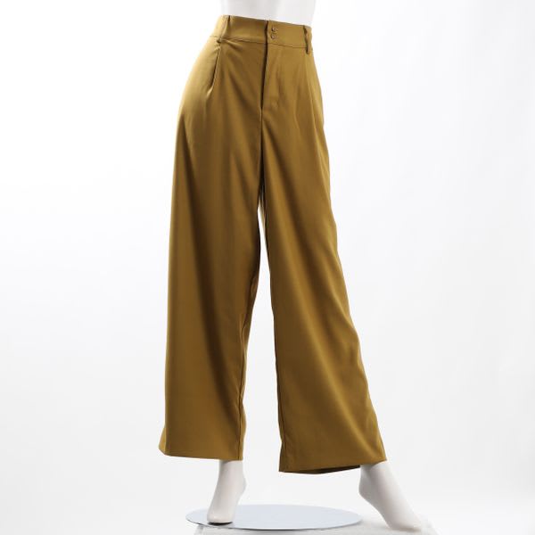 ウエストボタンワイドパンツ
