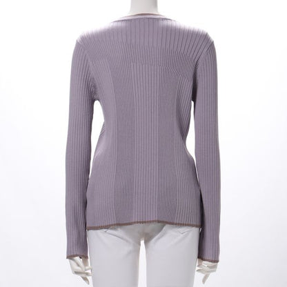 イレイブ配色ラインリブニット