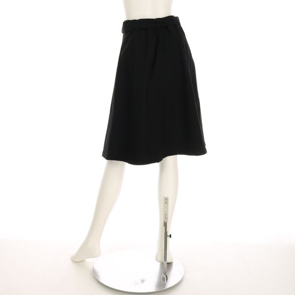 Dカンベルト付きボックスタックスカート