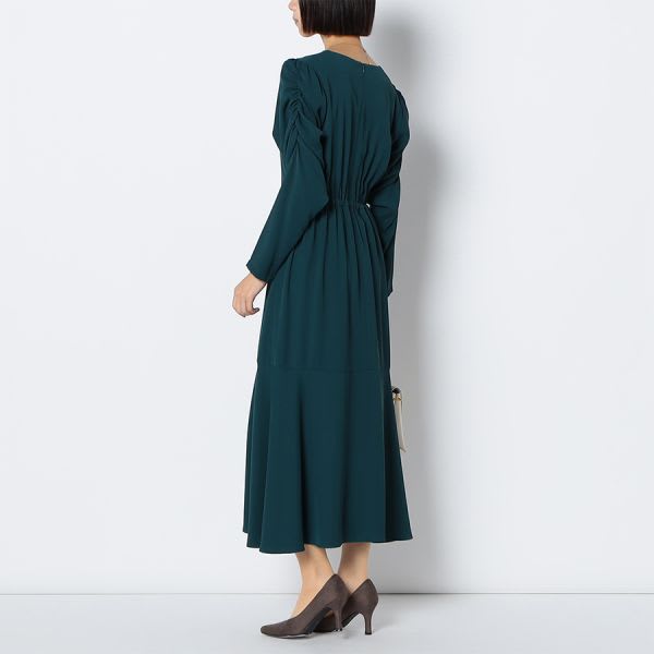 パワショルデザインマーメイド切り替えワンピース