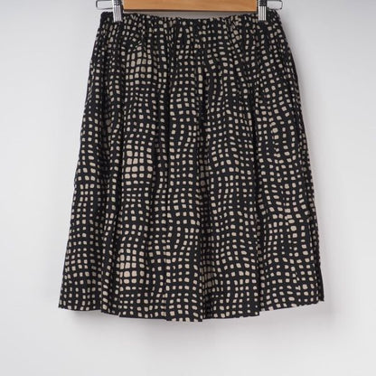 スクエアプリントギャザースカート