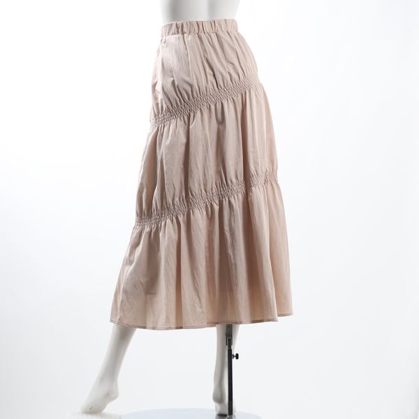 シャーリングデザインスカート