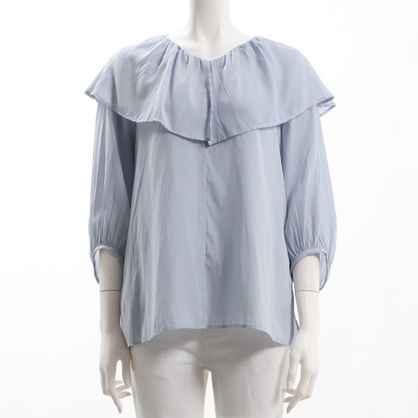 ケープ風フリルブラウス