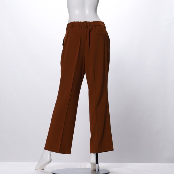 ハニカムグログランツータックフレアパンツ