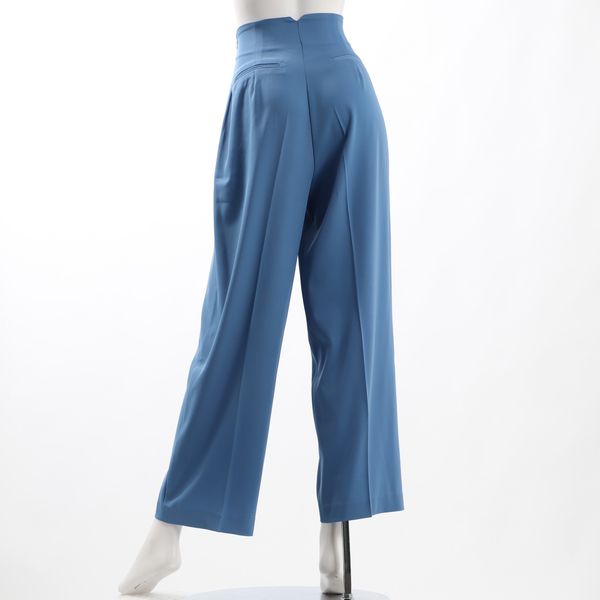 タック入りハイウエストワイドパンツ