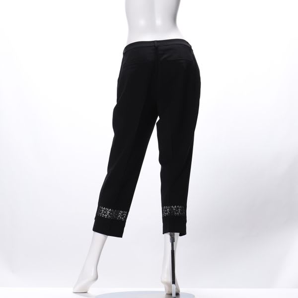 裾レーステーパードパンツ