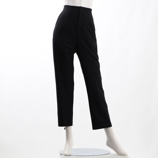 センタープレスハイウエストテーパードパンツ