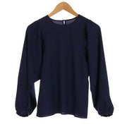 肩ギャザーボリュームスリーブブラウス