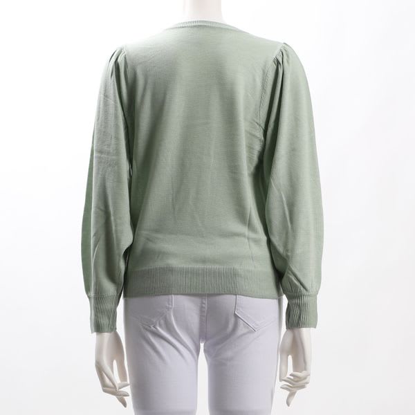 ギャザー袖ニット