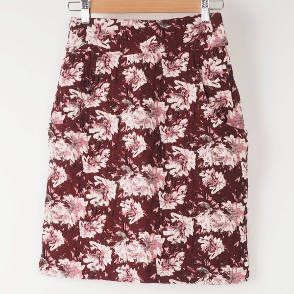 花柄タイトスカート