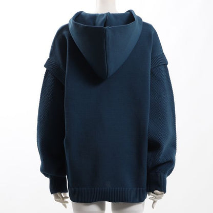 ボリュームスリーブフーディニット