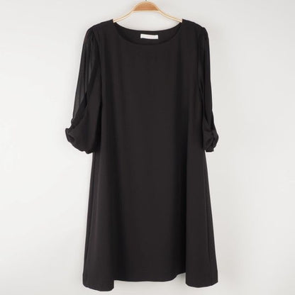 袖切り替えデザインワンピース