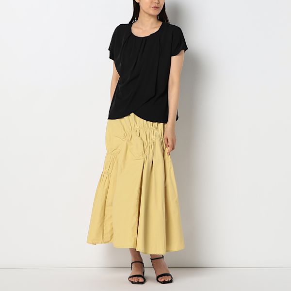 バックドレープカシュクールブラウス
