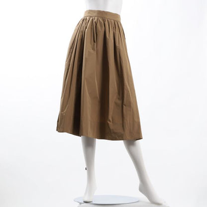 シャンブレーギャザーフレアスカート