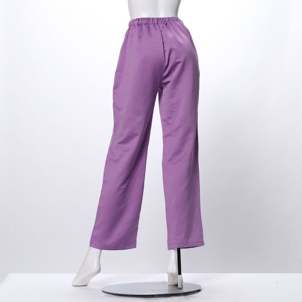 マットサテンカラーストレートパンツ