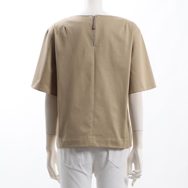 広がるシルエット袖バックジップカットソー