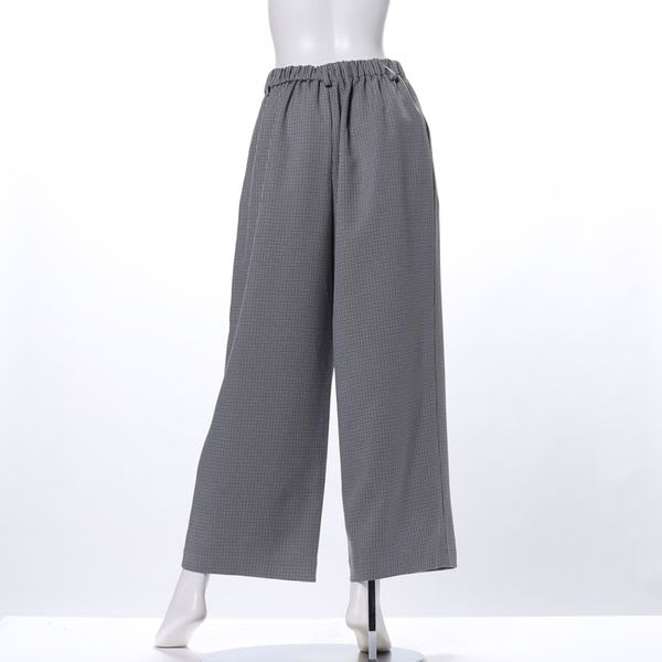 ガンクラブチェック柄ワイドパンツ