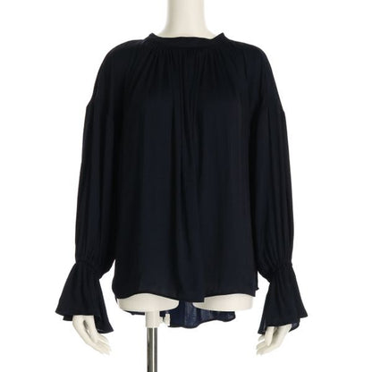 ギャザーキャンディースリーブブラウス