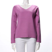 アンゴラタッチVネックニット