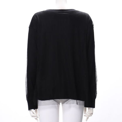 チュールレイヤードニット