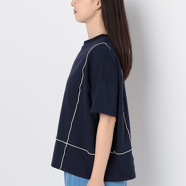 配色オーバーサイズカットソー