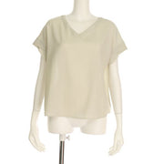 Vネックブラウス