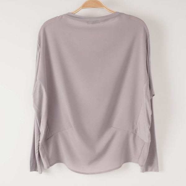 異素材切り替えカットソー