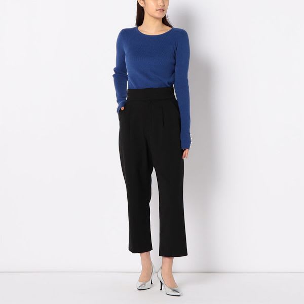 ハイウエストタックテーパードパンツ