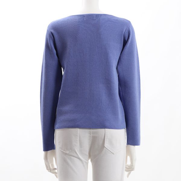 ハイゲージボートネックニット