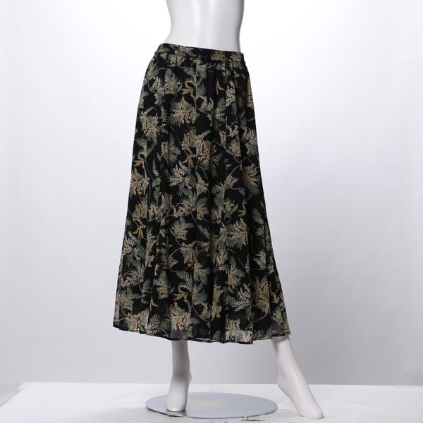 ガーデンフラワー柄フレアスカート