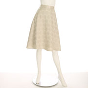 織り柄ジャガードフレアスカート