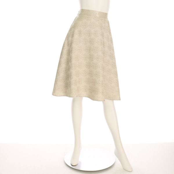 織り柄ジャガードフレアスカート