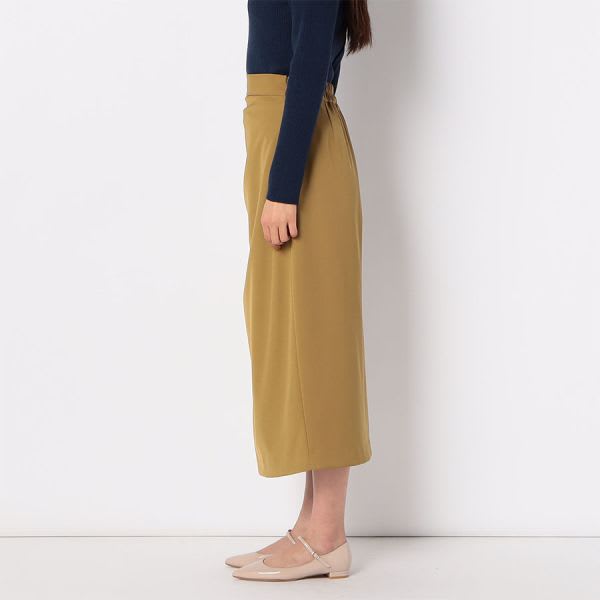 サイドギャザーアシンメトリータイトスカート