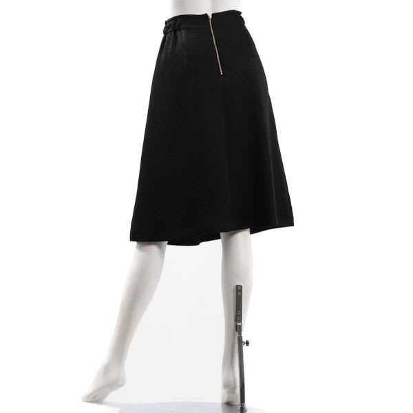 アセテートジャガードタック入りフレアスカート