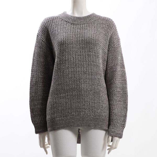 糸MIX WAVE編みローゲージニット