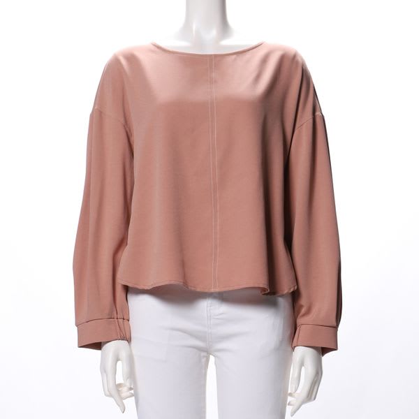 ストレッチジョーゼットドロップショルダーブラウス