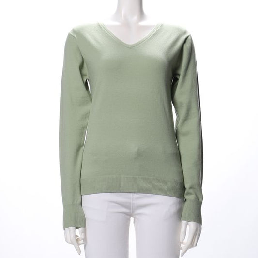 ベーシックデザインVネックニット