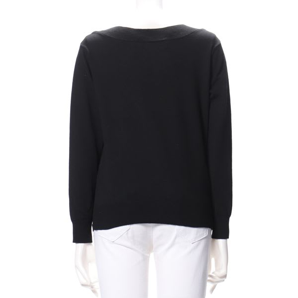 シンプルデザインドロップショルダーニット